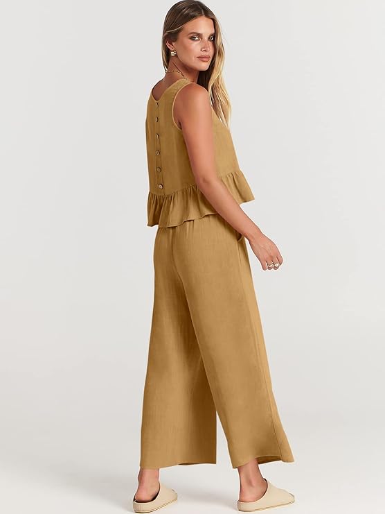 Women's Ruffle Two Piece Outfits