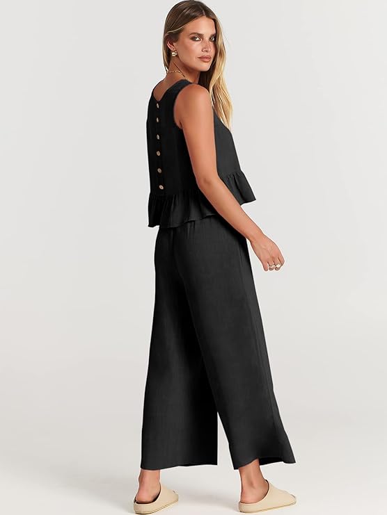 Women's Ruffle Two Piece Outfits