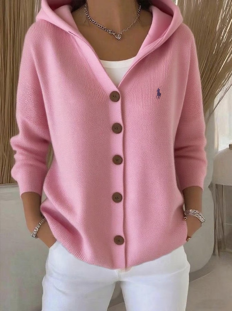 Ralph Lauren® Women's Plain Casual Cardigan Knitted Cardigan