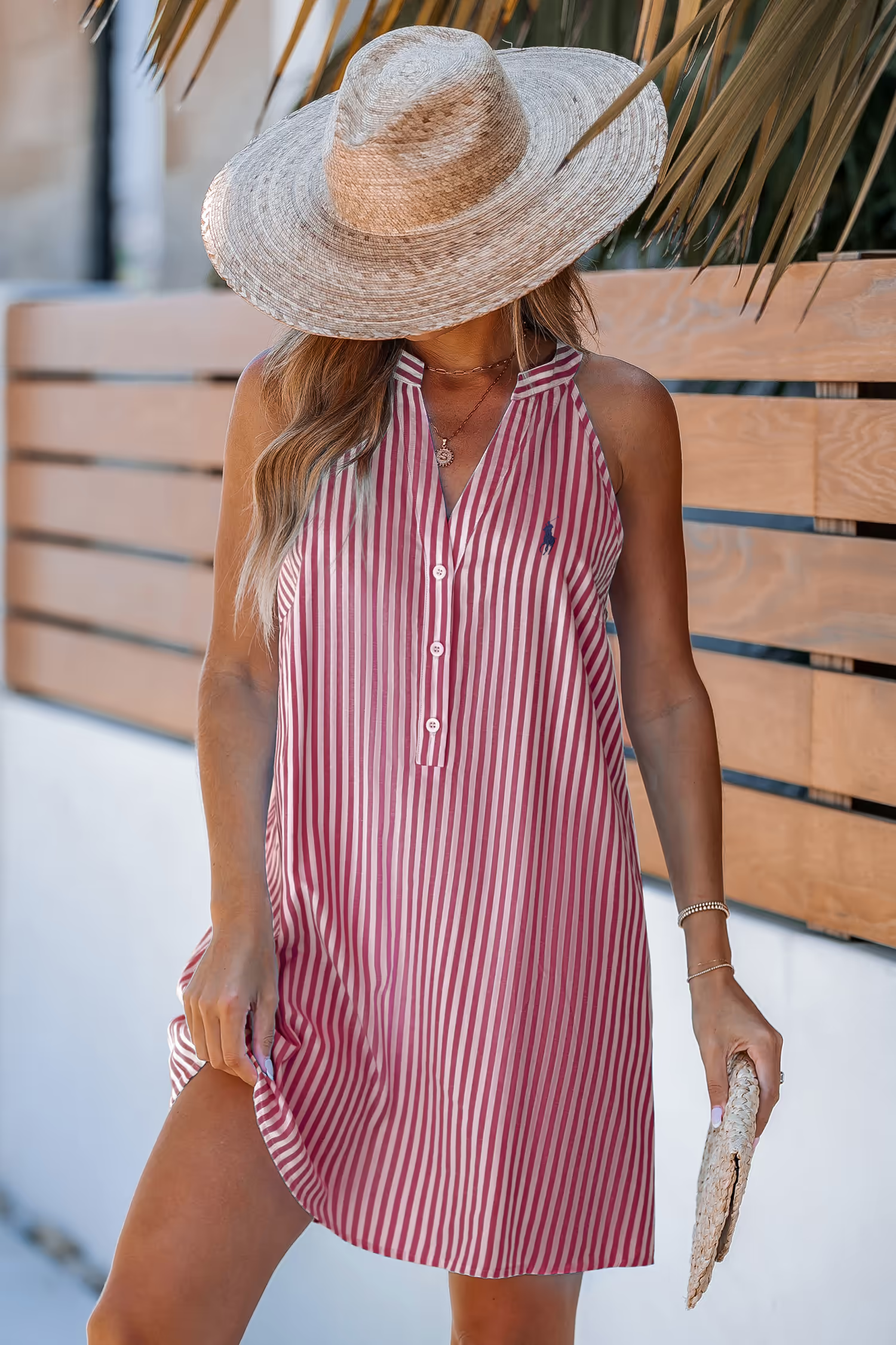 Ralph Lauren Marina Striped Cover-Up Mini Dress (BUY 2 FREESHIPPING)