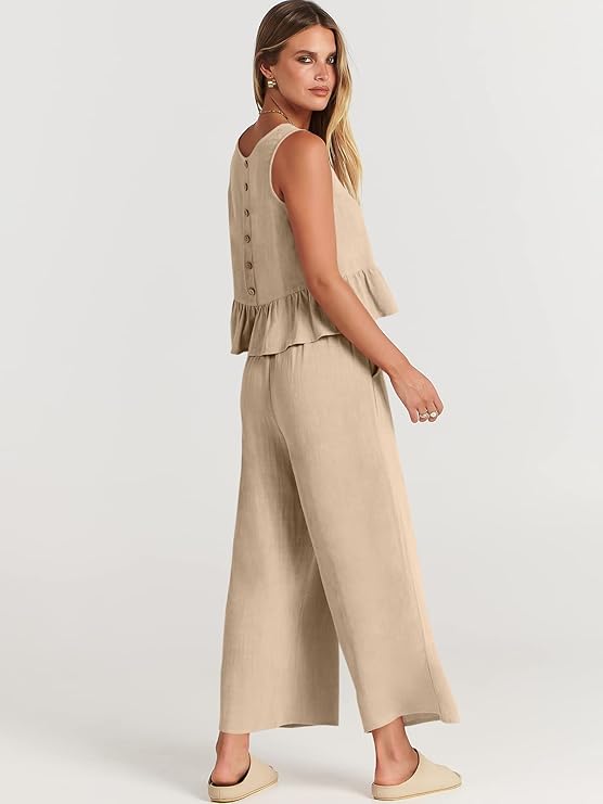 Women's Ruffle Two Piece Outfits