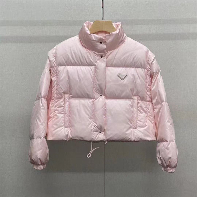 Winter jacket for women Detachable sleeves puffer jacket S-L