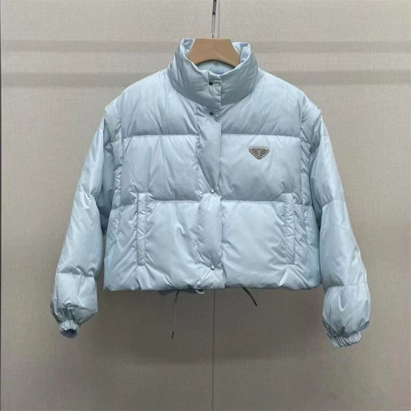 Winter jacket for women Detachable sleeves puffer jacket S-L