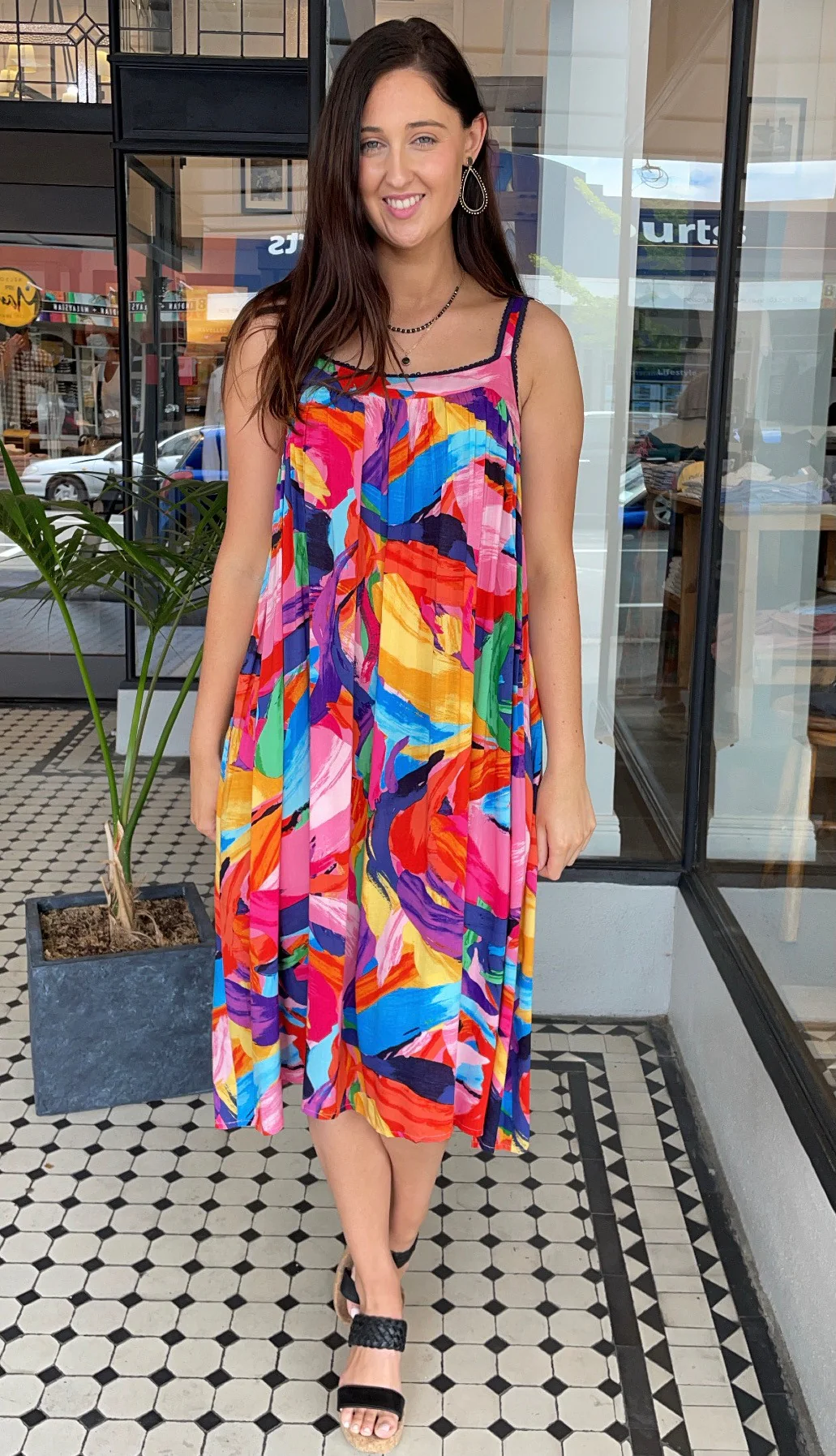 Madagascar Strap Dress Fiesta