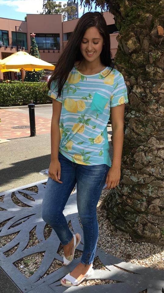 Lemon Spritz Pocket Top  MINT