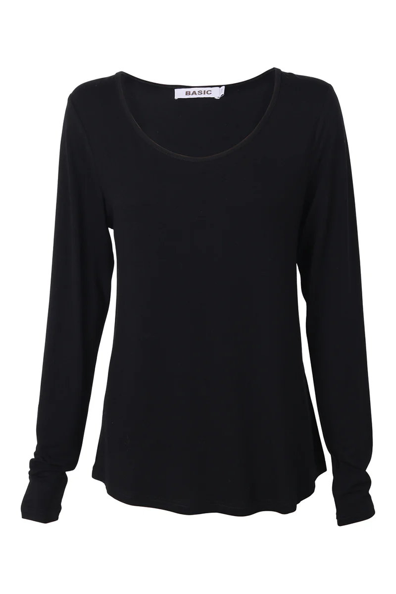 Eb & Ive Basic Long Sleeve Carbon