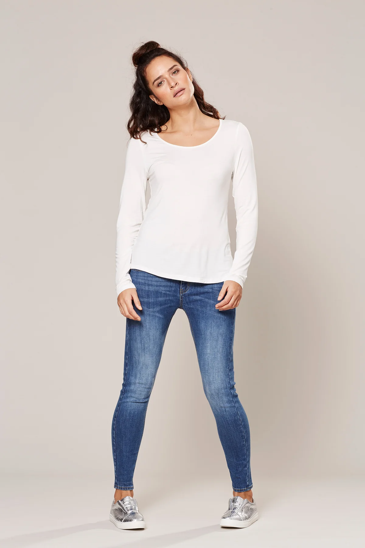 Isle Of Mine Basic Long Sleeve White