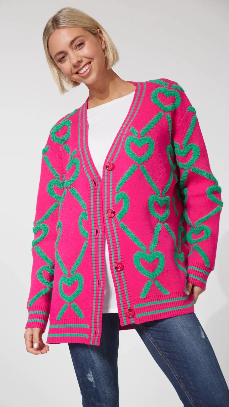 Tromso Cardigan Azalea