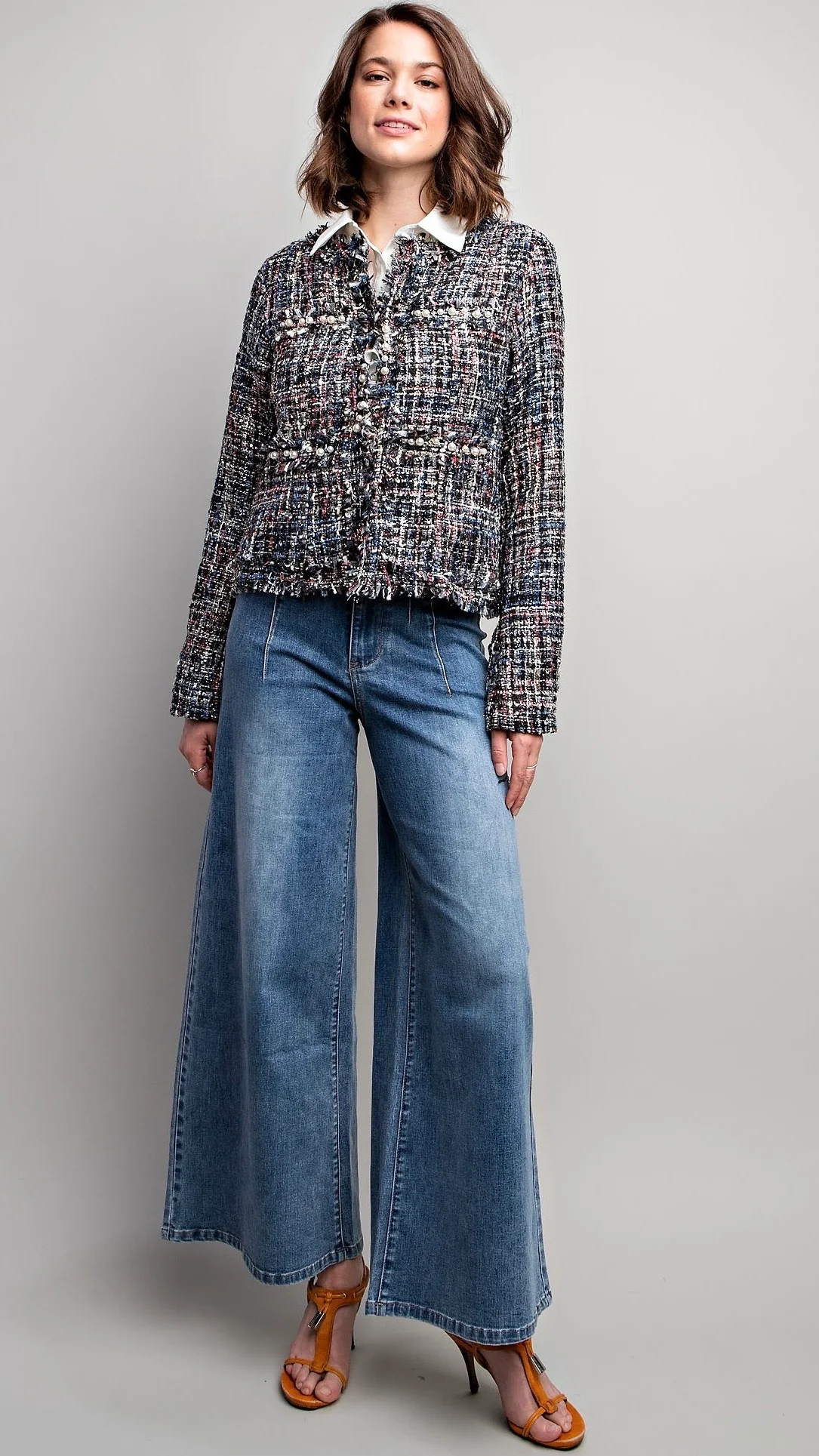 Tuile Tweed Jacket Black