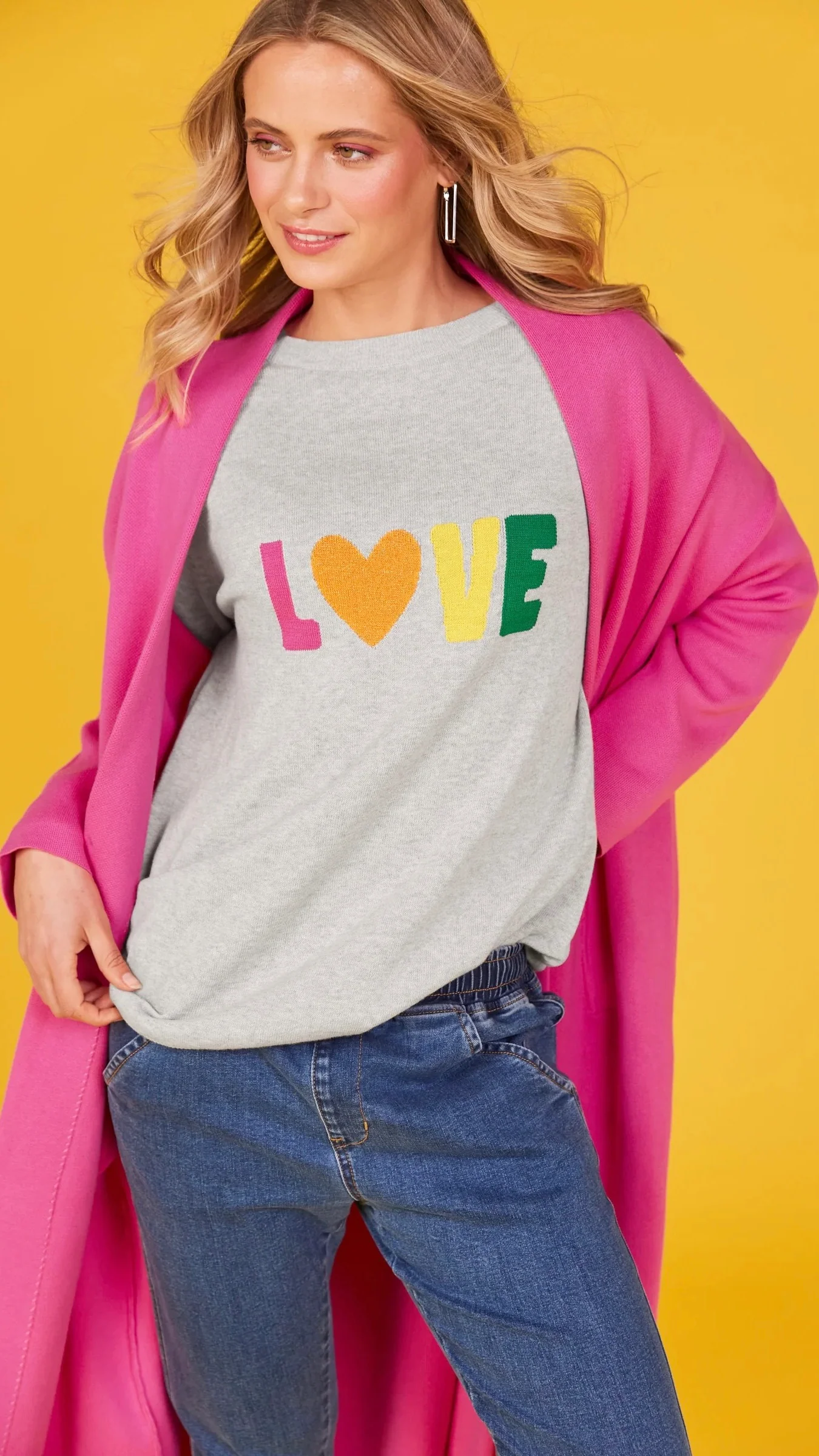 Boden Love Jumper  Cloud