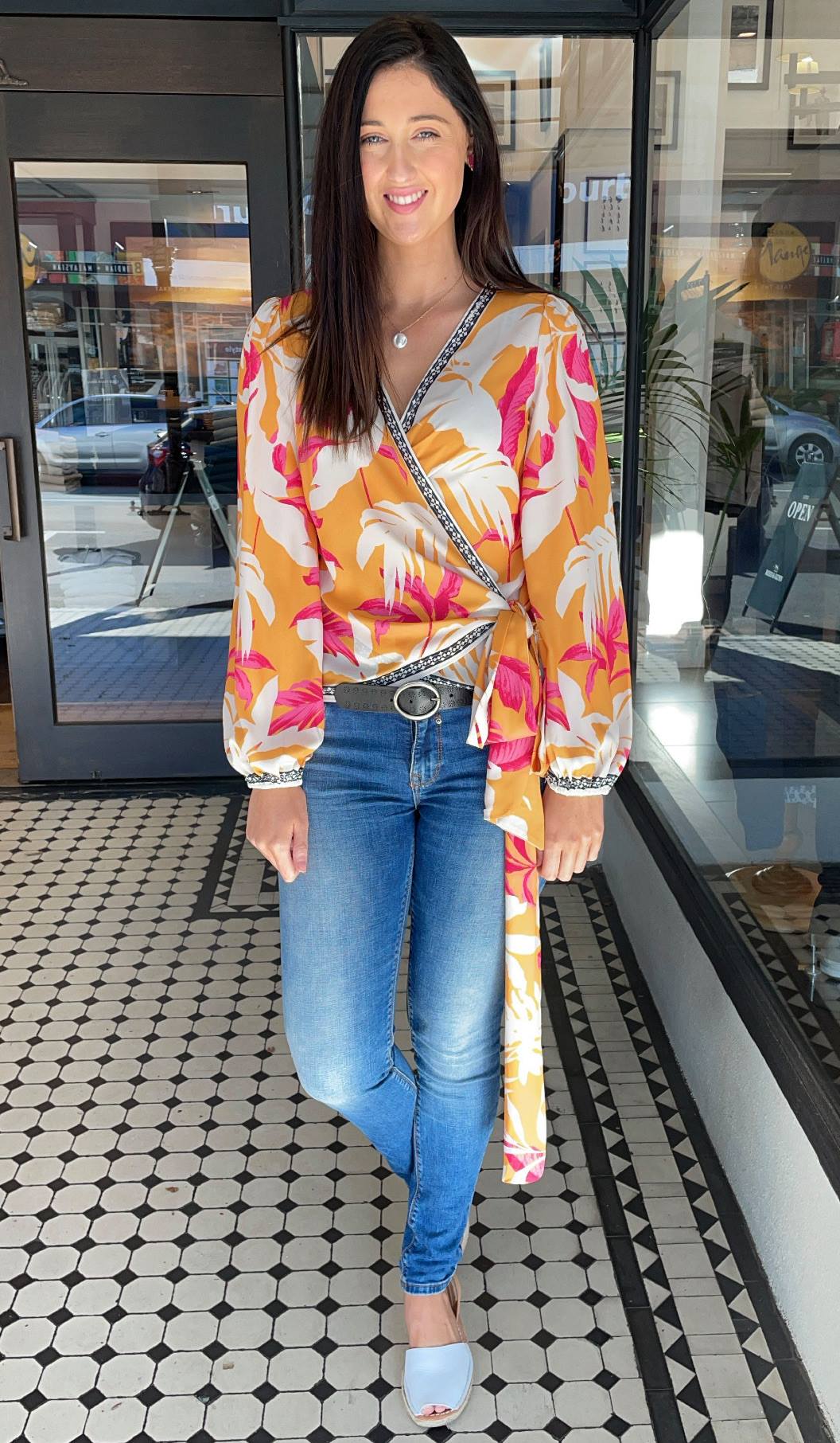 Mimosa Wrap Blouse