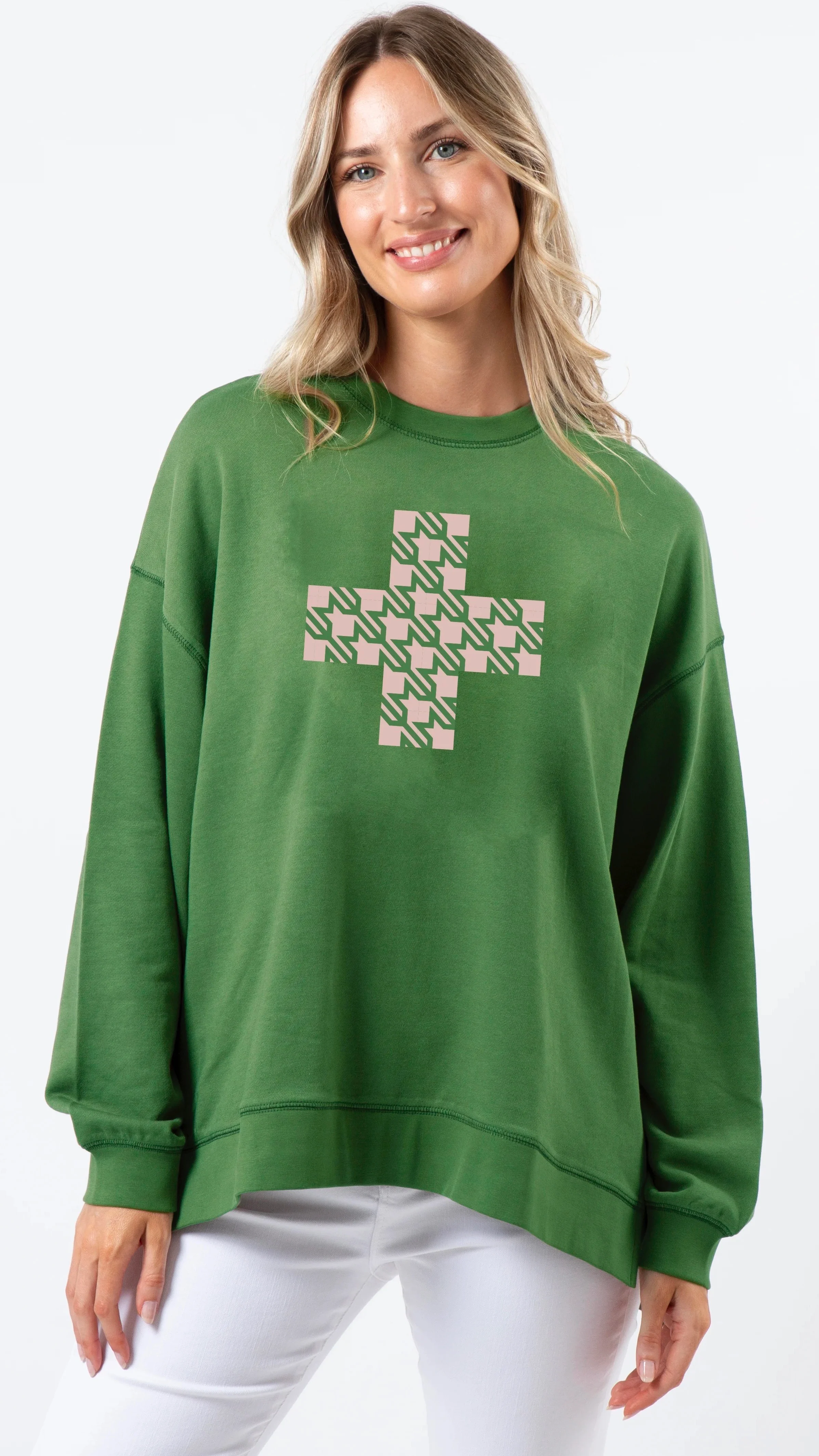 Sunday Sweater Emerald Blush