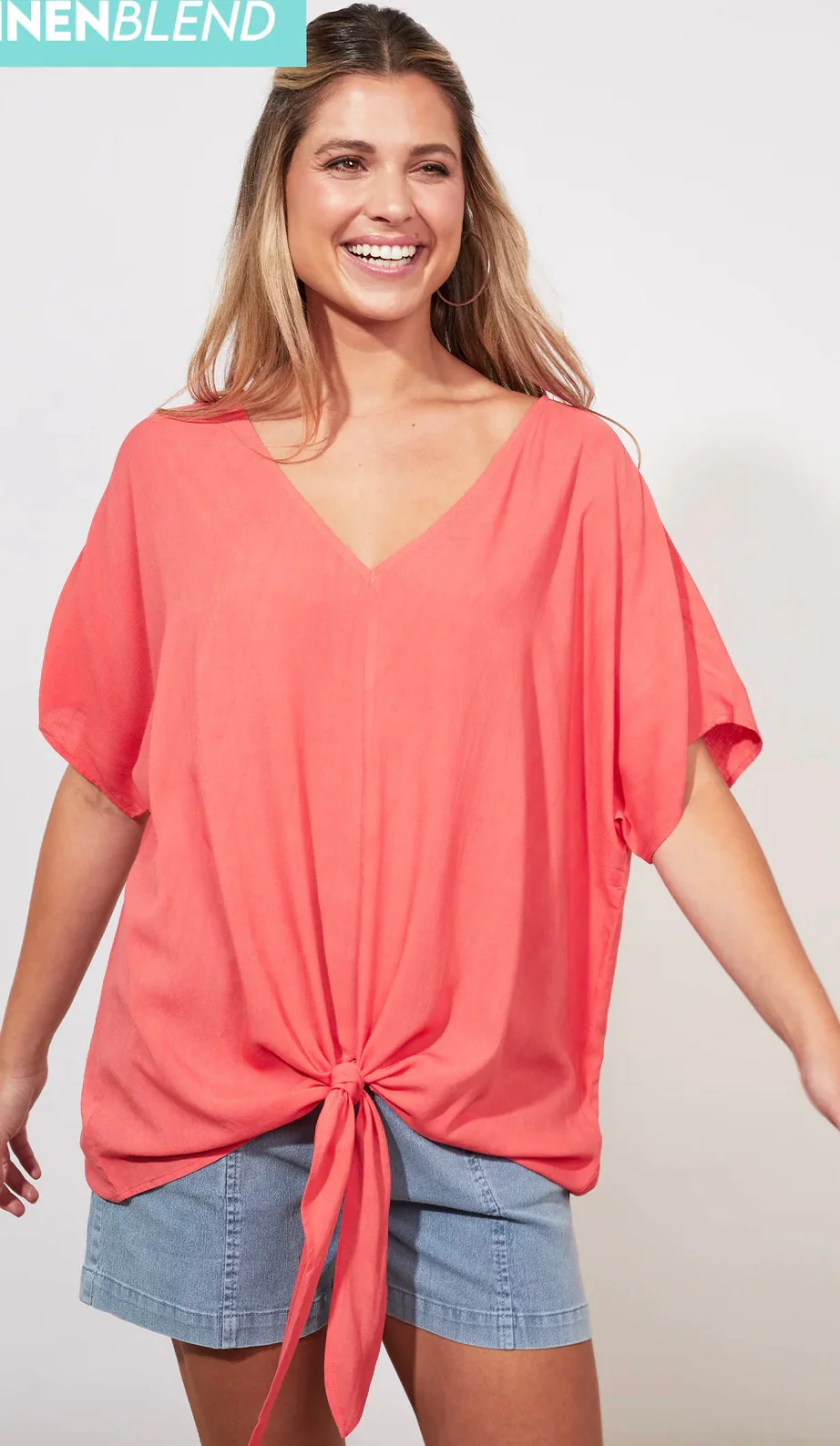 Tropicana Tie Top Coral