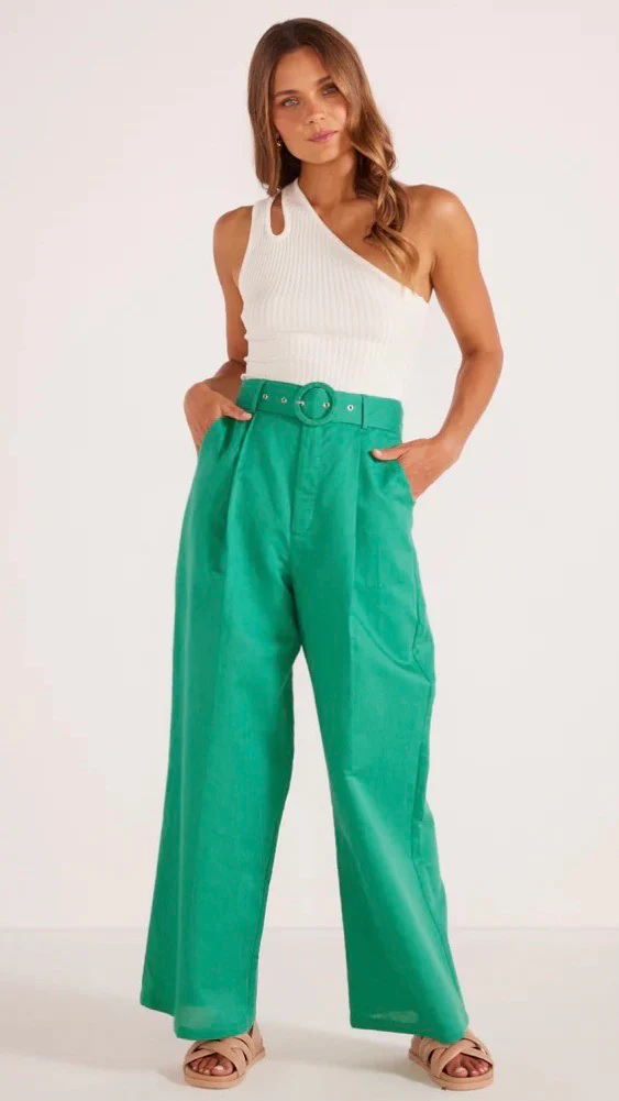 Nalani Wide Leg Pant Aquamarine