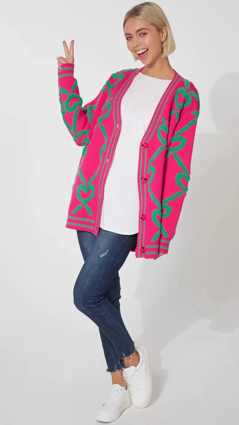 Tromso Cardigan Azalea