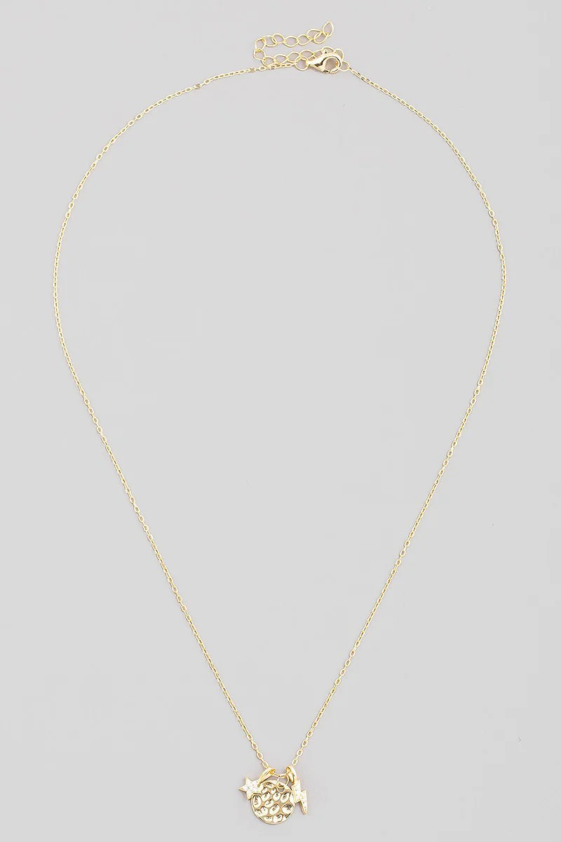 FMN121 Sterling Silver Charm Necklace