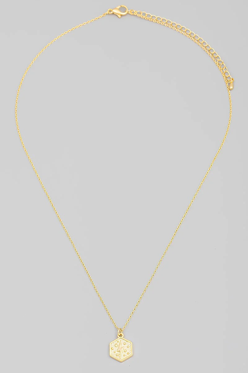 FMN133 Lightning Bolt Pendant Silver