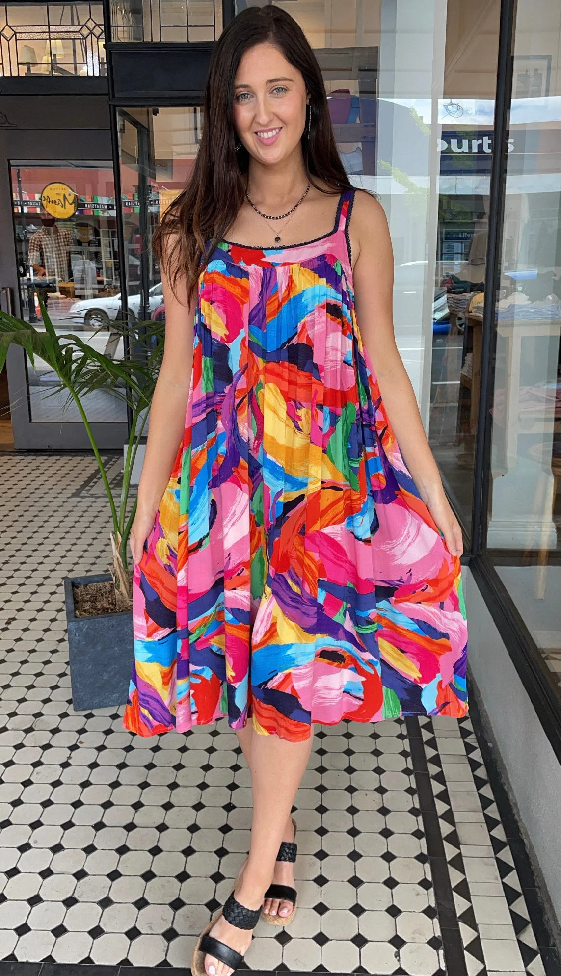 Madagascar Strap Dress Fiesta