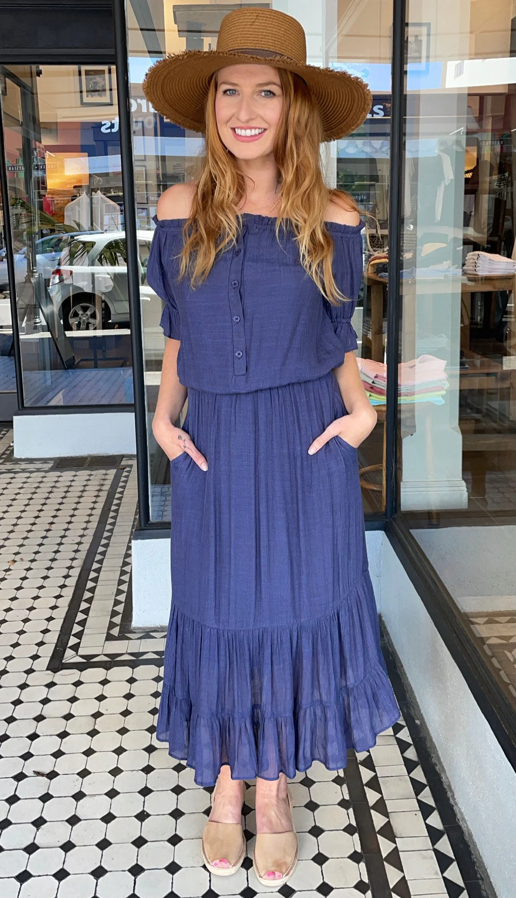 Sorrento Textured Crop Top Midnight