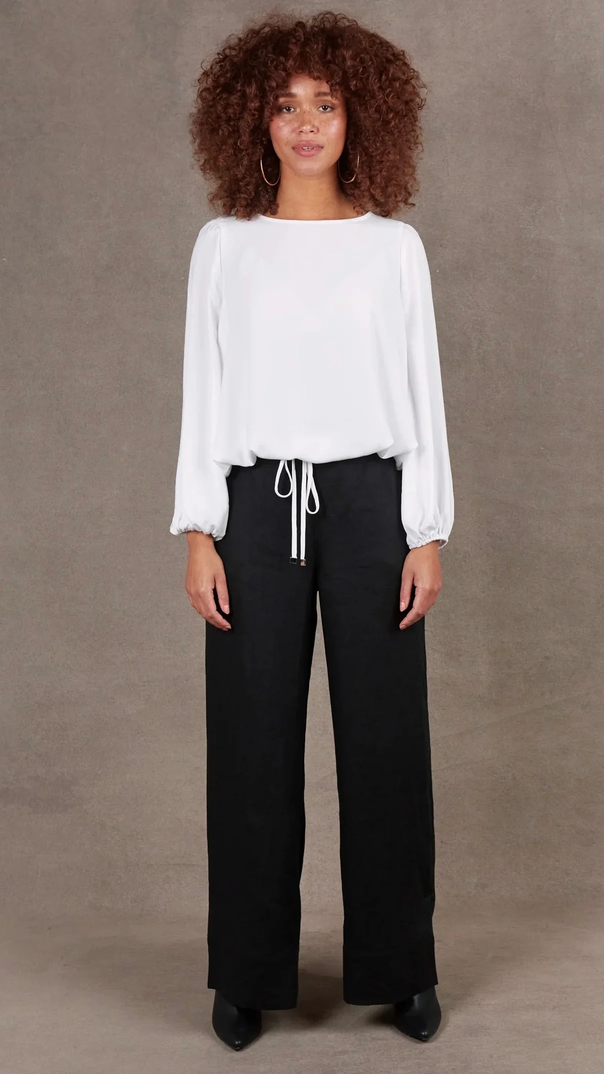 Mayan Drawstring Top Salt