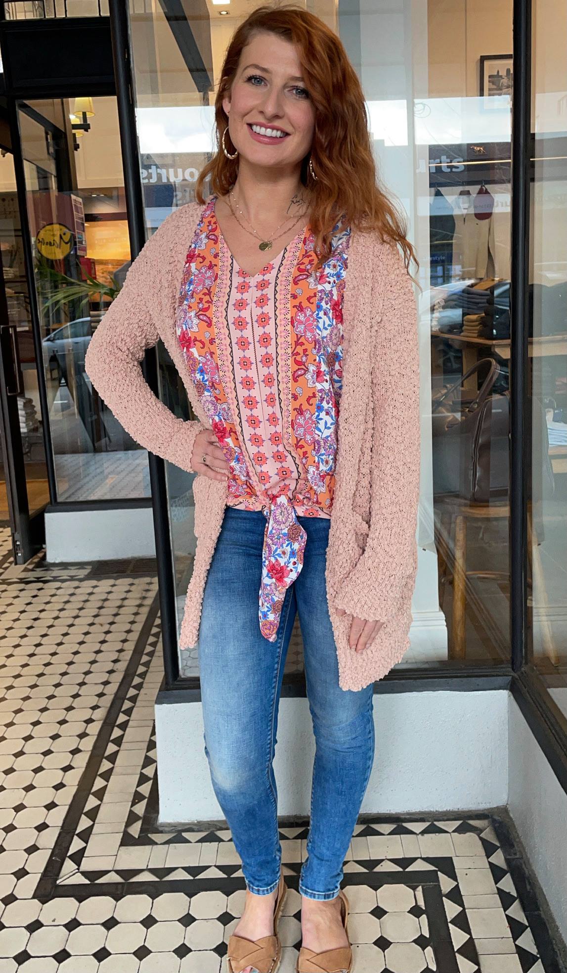 Hazel Cardigan Blush