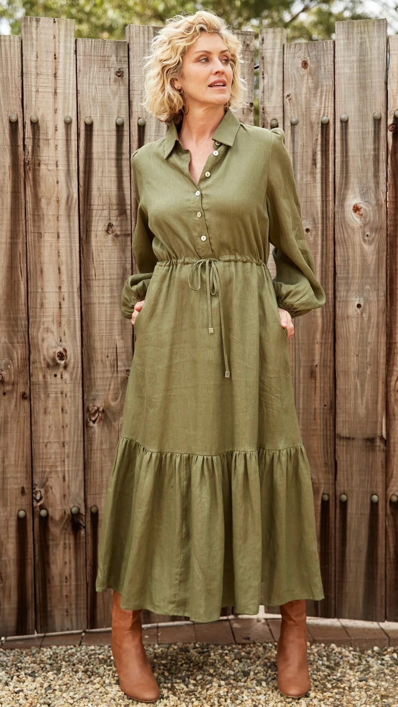 Nama Shirt Dress Fern