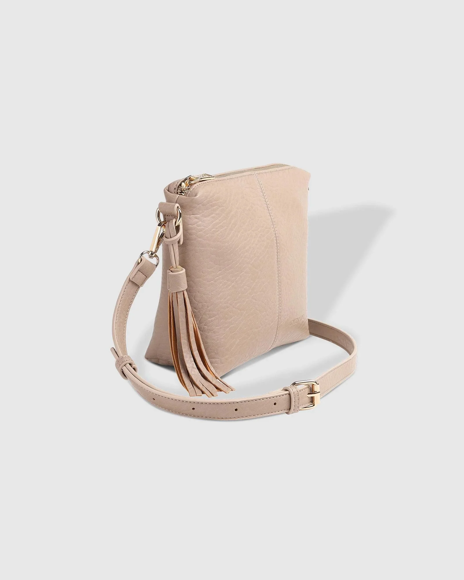 Kasey Textured Crossbody Bag Putty