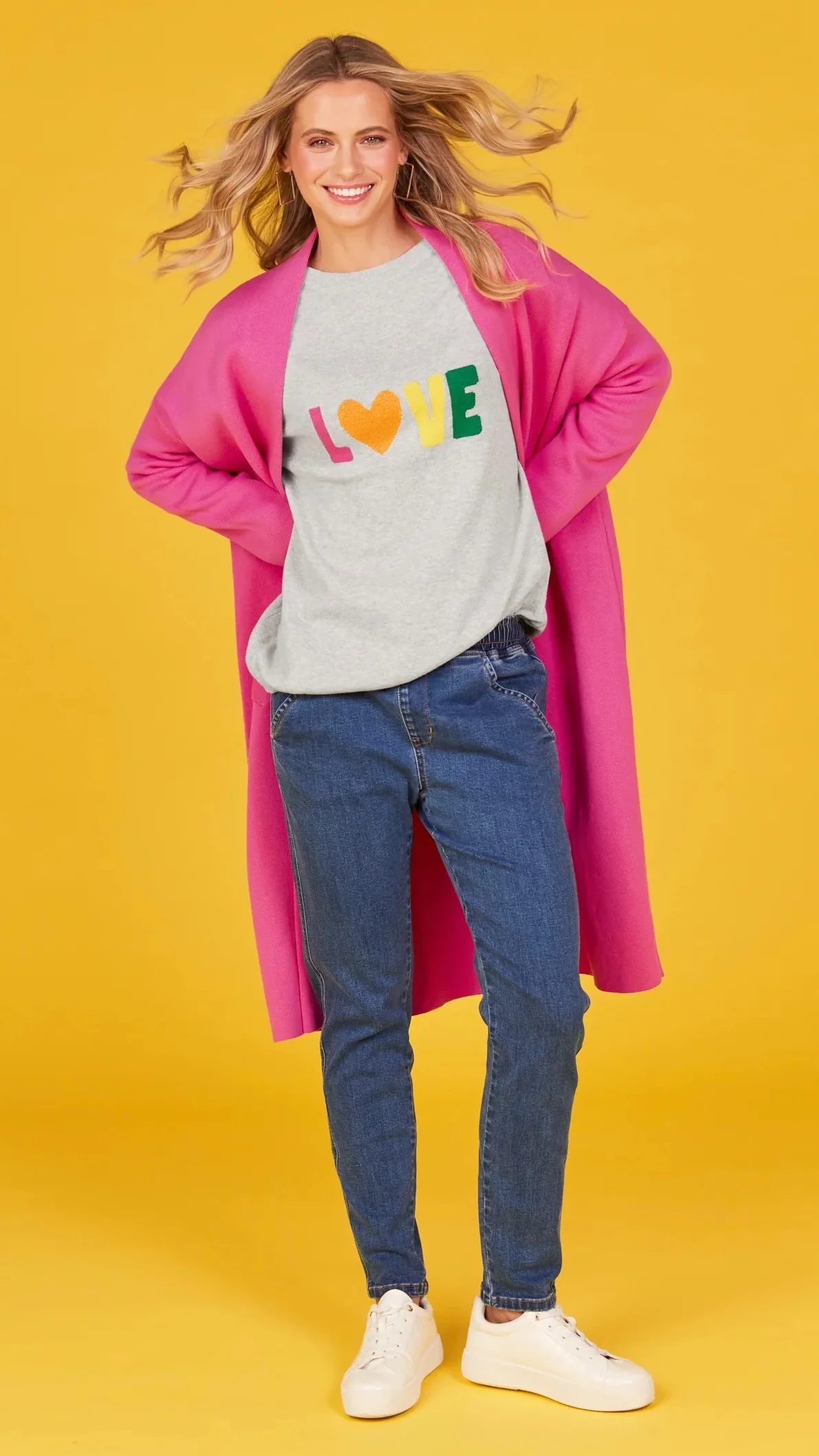 Boden Love Jumper  Cloud