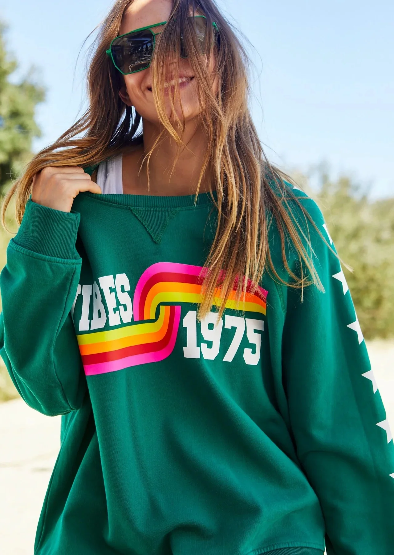 Vintage Vibes Emerald Sweat