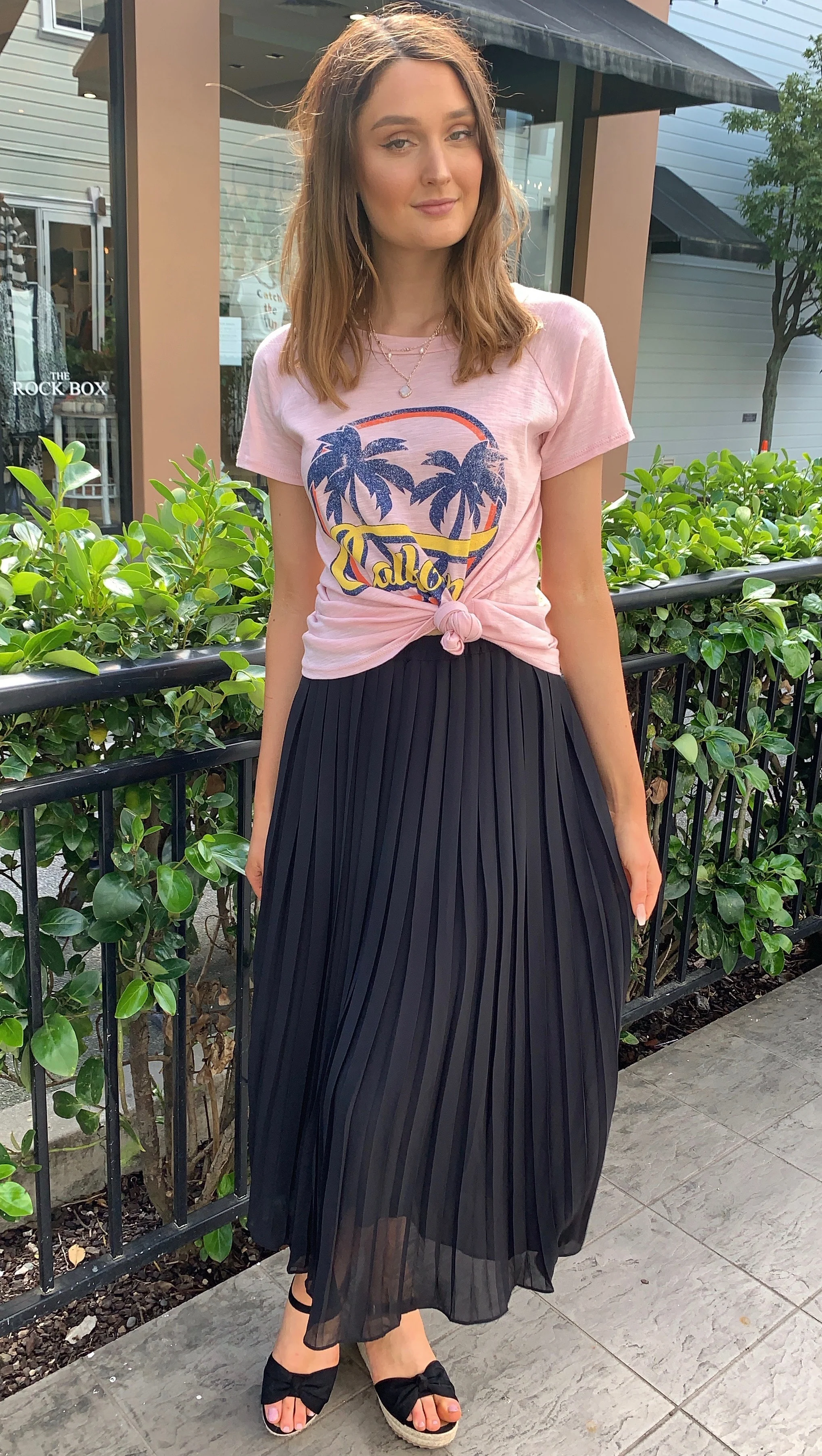 Pleats Please Midi Skirt Black