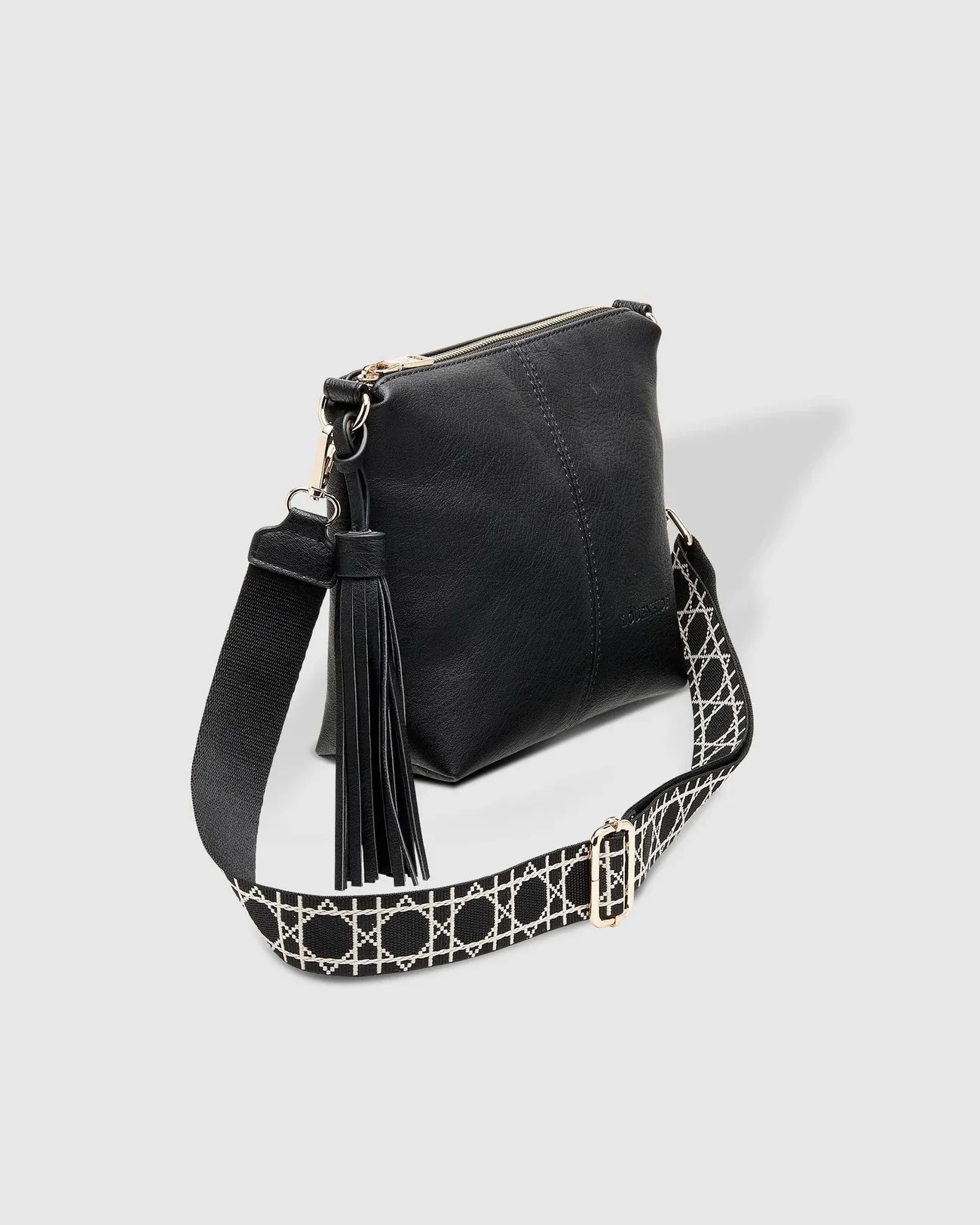 Kasey Crossbody Bag With Ezra Strap Black