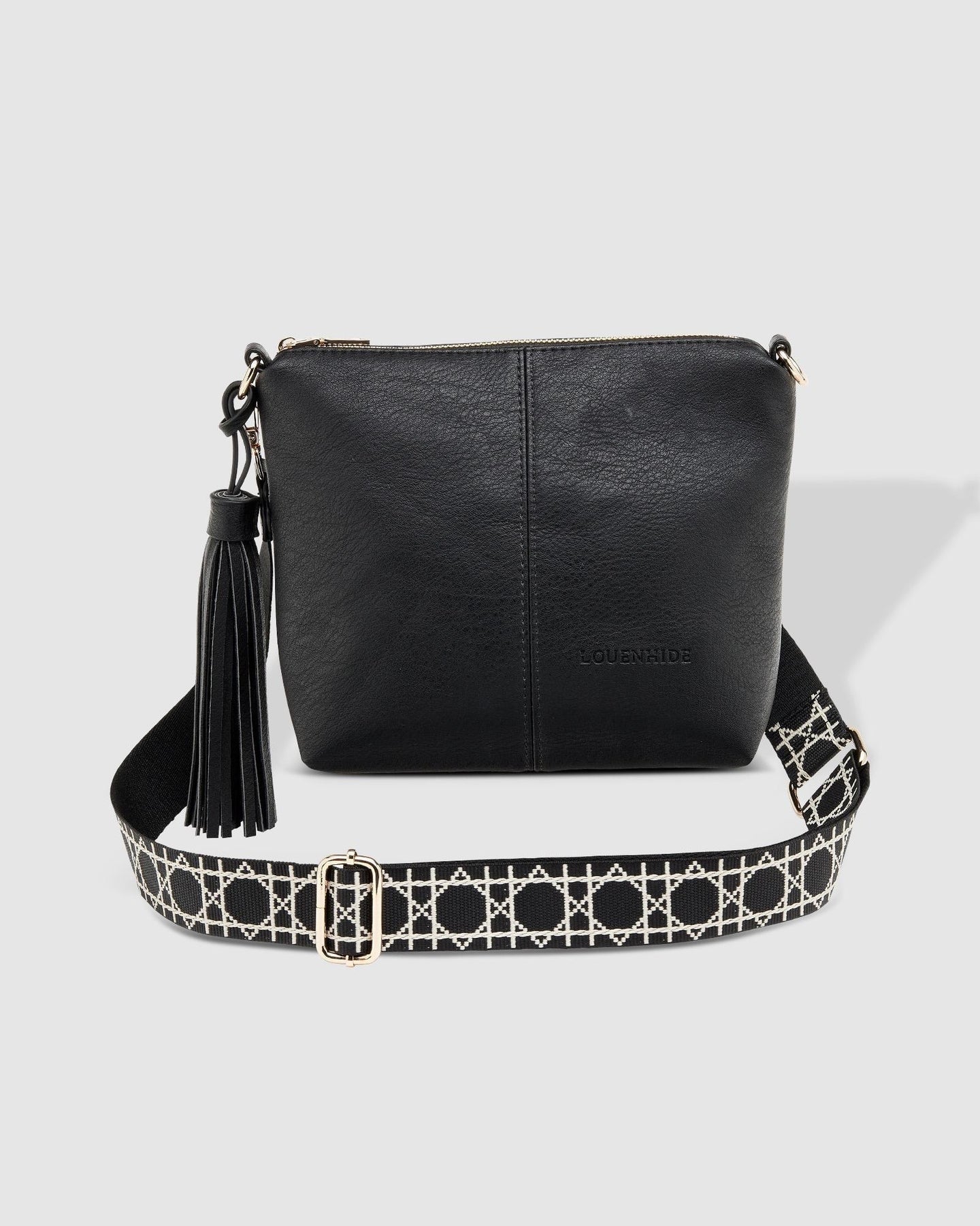 Kasey Crossbody Bag With Ezra Strap Black