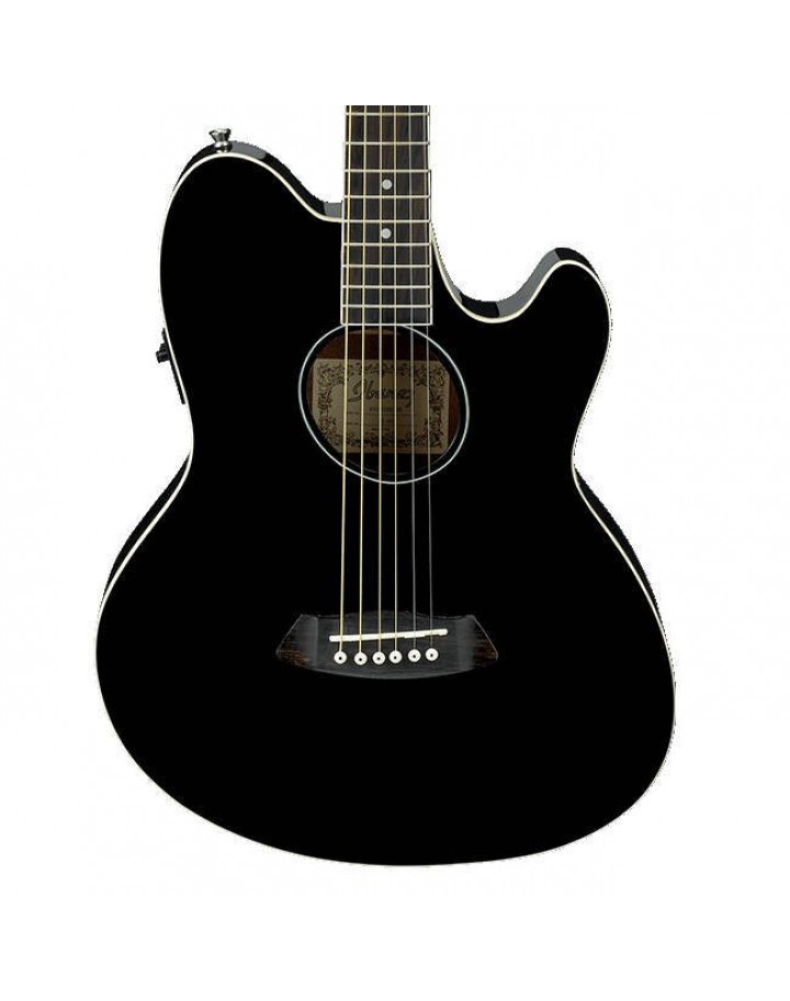 Ibanez TCY10E-BK Electro Acoustic Guitar - Black - HOKA STORE