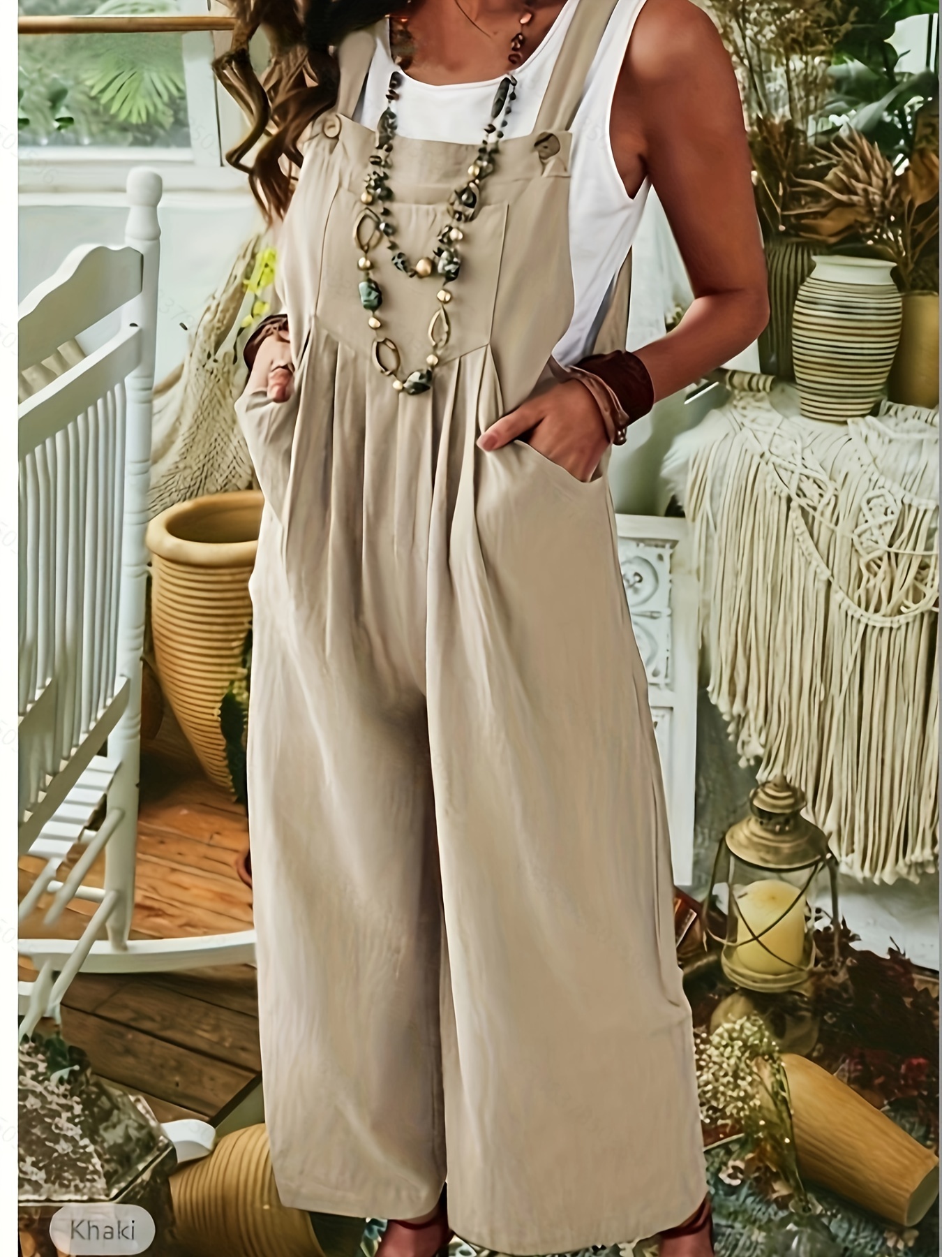 Women's Polyester Summer Romper, Backless Design, No Pockets, Casual Outfit For Adults, Breathable And Comfortable