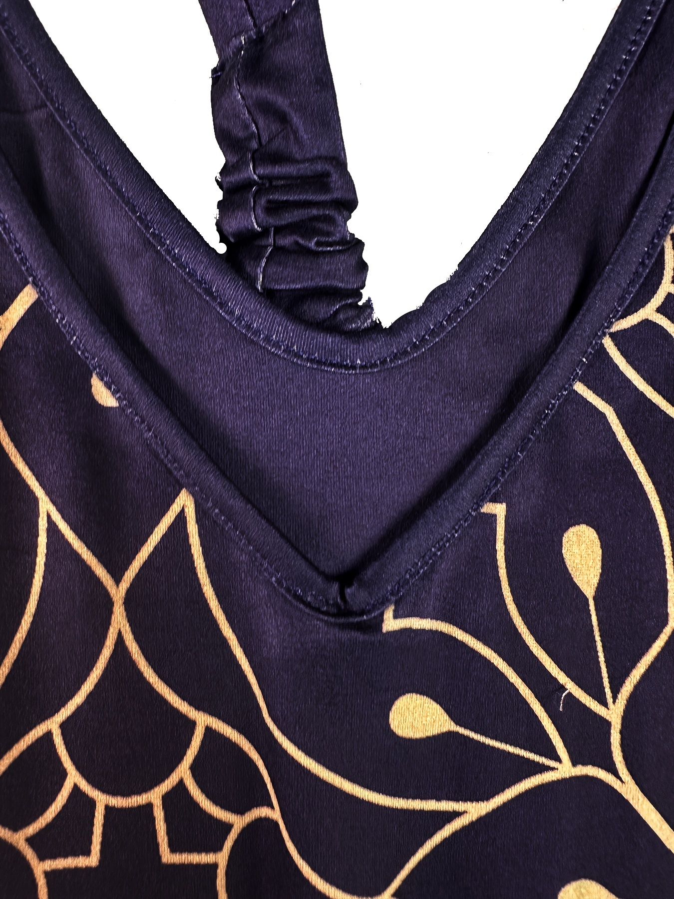 Allover Print V Neck Harem Jumpsuit, Casual Spaghetti Strap Jumpsuit For Spring & Summer, Women's Clothing