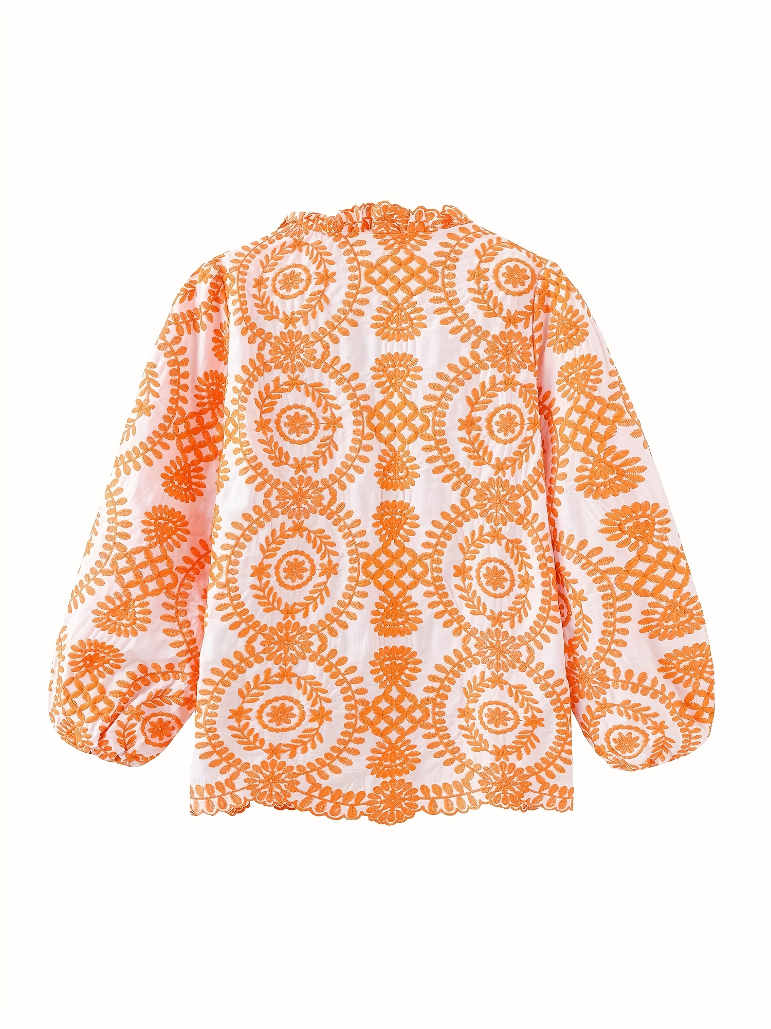 Elegant Women's Embroidered Blouse - Breathable Fabric, Perfect for Any Occasion, Flattering Fit