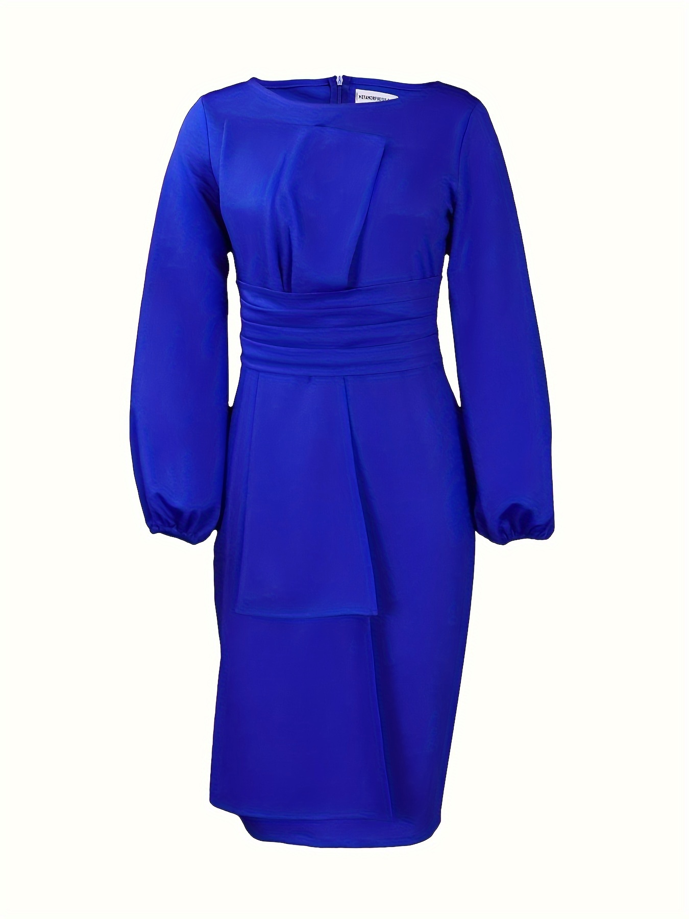 Solid Color Hip Hugging Dress With Temperament