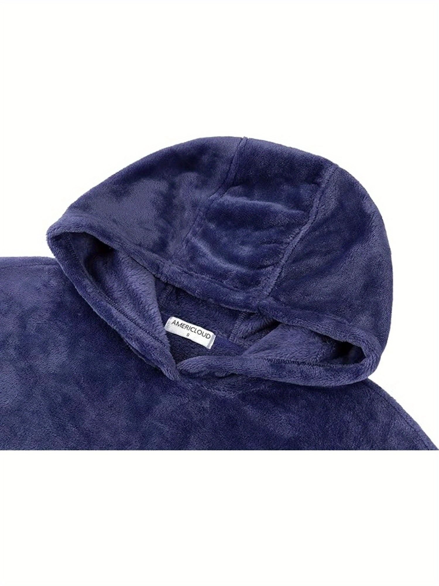 Women's Sherpa Pullover Fuzzy Fleece Sweatshirt Warm Fuzzy Soft Oversized Fleece Pockets Hoodie Size
