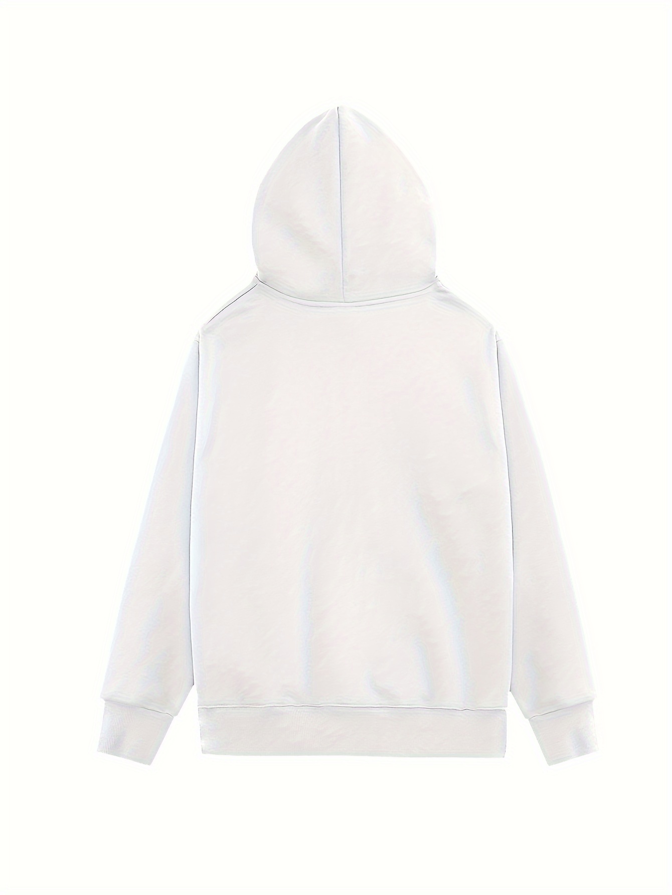 Oversized Hoodie For Women Women's Sweatshirt Popular Letter Print Sweatshirt Women's Gift Letter Print Hoodie New Style White Hooded Sweatshirt Kangaroo Pocket Print Lightweight Trendy For Autumn Winter Casual Sweatshirt