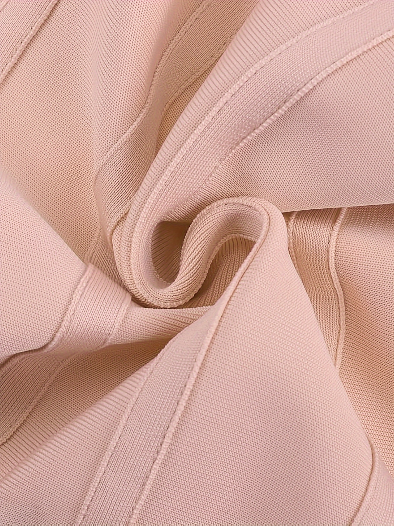 Women's Fashion Sexy Temperament Elegant Tight Suspender V-neck Ruffle Summer Mid-length Bandage Dress Party Cocktail Evening Dress