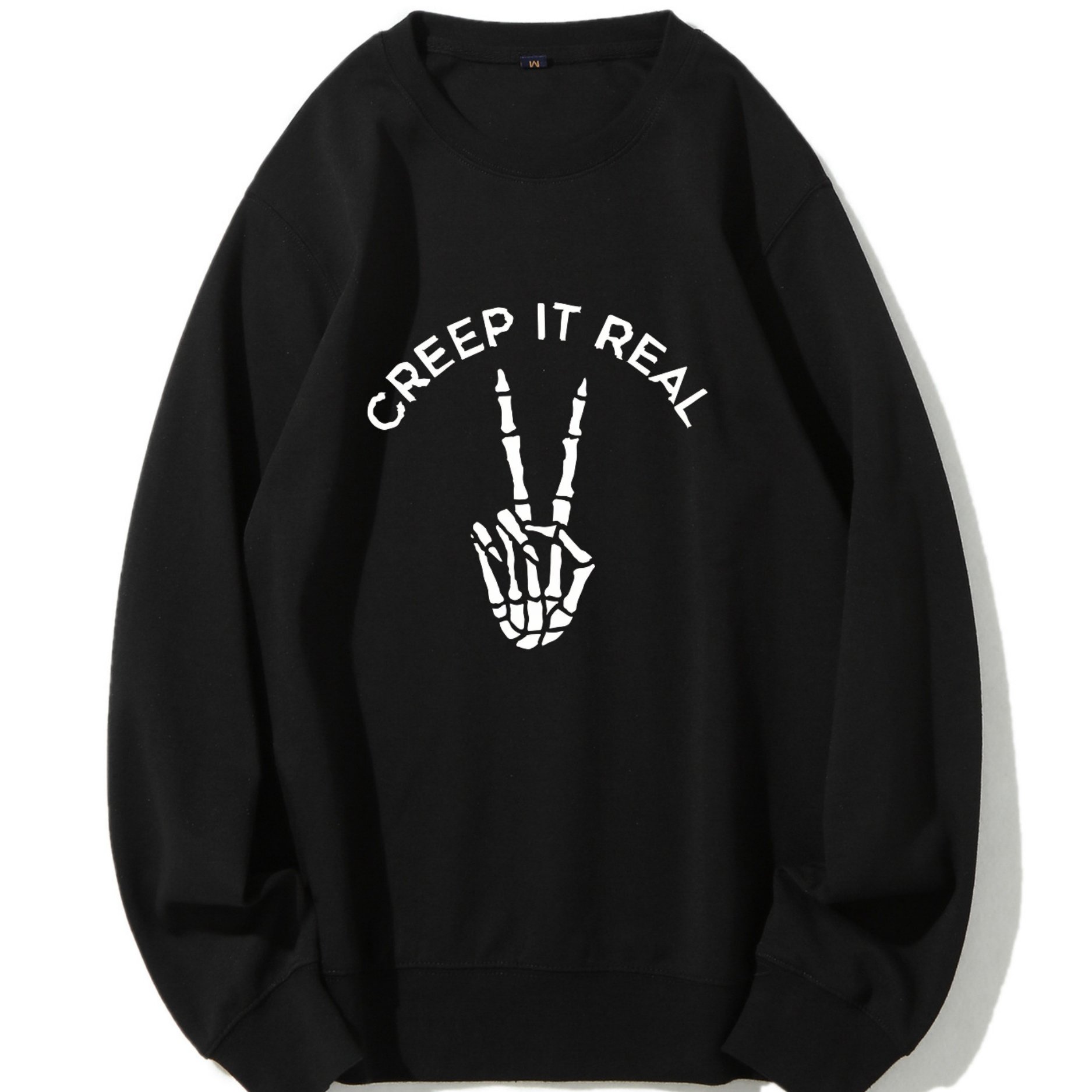 Women's Casual And Fashionable Sports Sweatshirt, Suitable For Autumn And Winter, Comfortable And Soft, Letter And Skull Pattern