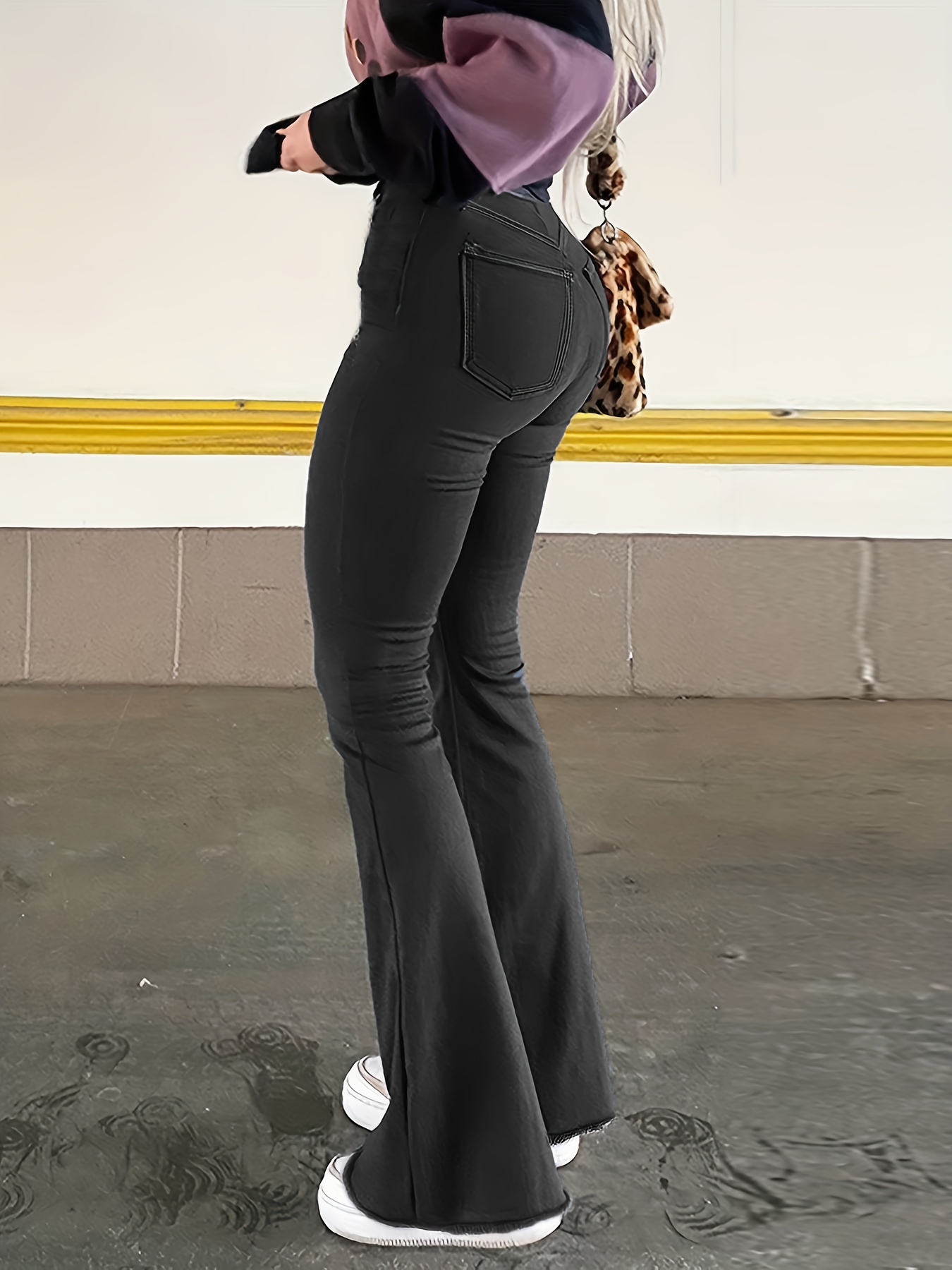 NVFelix High Waist Retro High-Waisted Jeans For Women, Long Length, Classic Style, Stretchy Fabric, Machine Washable, All Season