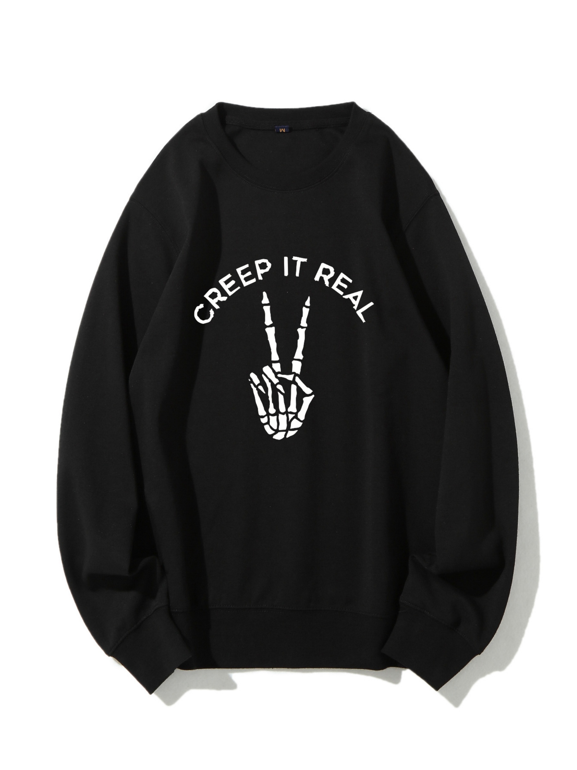 Women's Casual And Fashionable Sports Sweatshirt, Suitable For Autumn And Winter, Comfortable And Soft, Letter And Skull Pattern