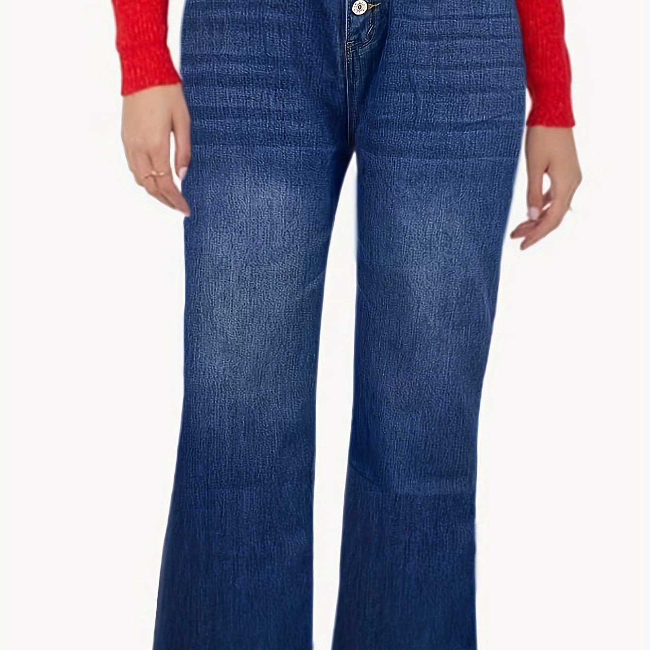 Cross Border European And American Fashion Trend Women's Straight Leg Jeans
