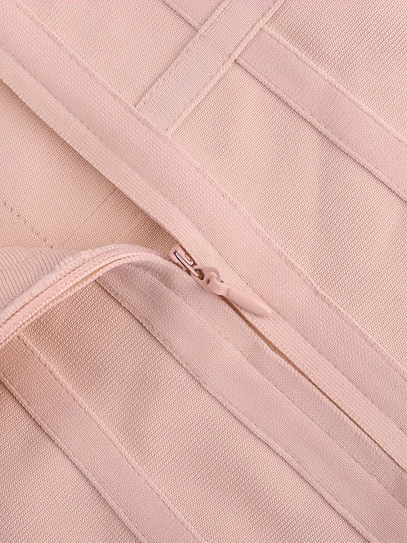 Women's Fashion Sexy Temperament Elegant Tight Suspender V-neck Ruffle Summer Mid-length Bandage Dress Party Cocktail Evening Dress