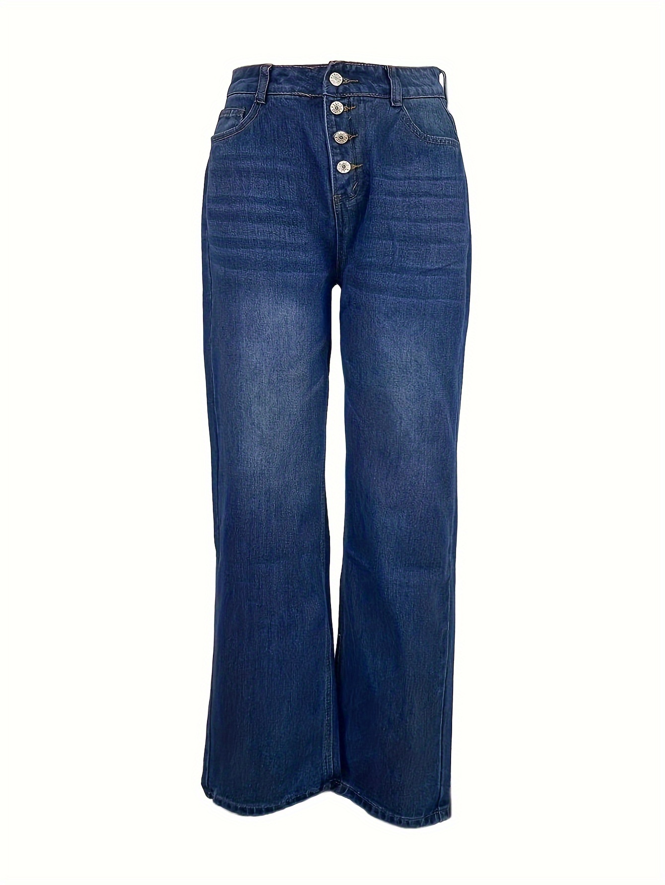 Cross Border European And American Fashion Trend Women's Straight Leg Jeans