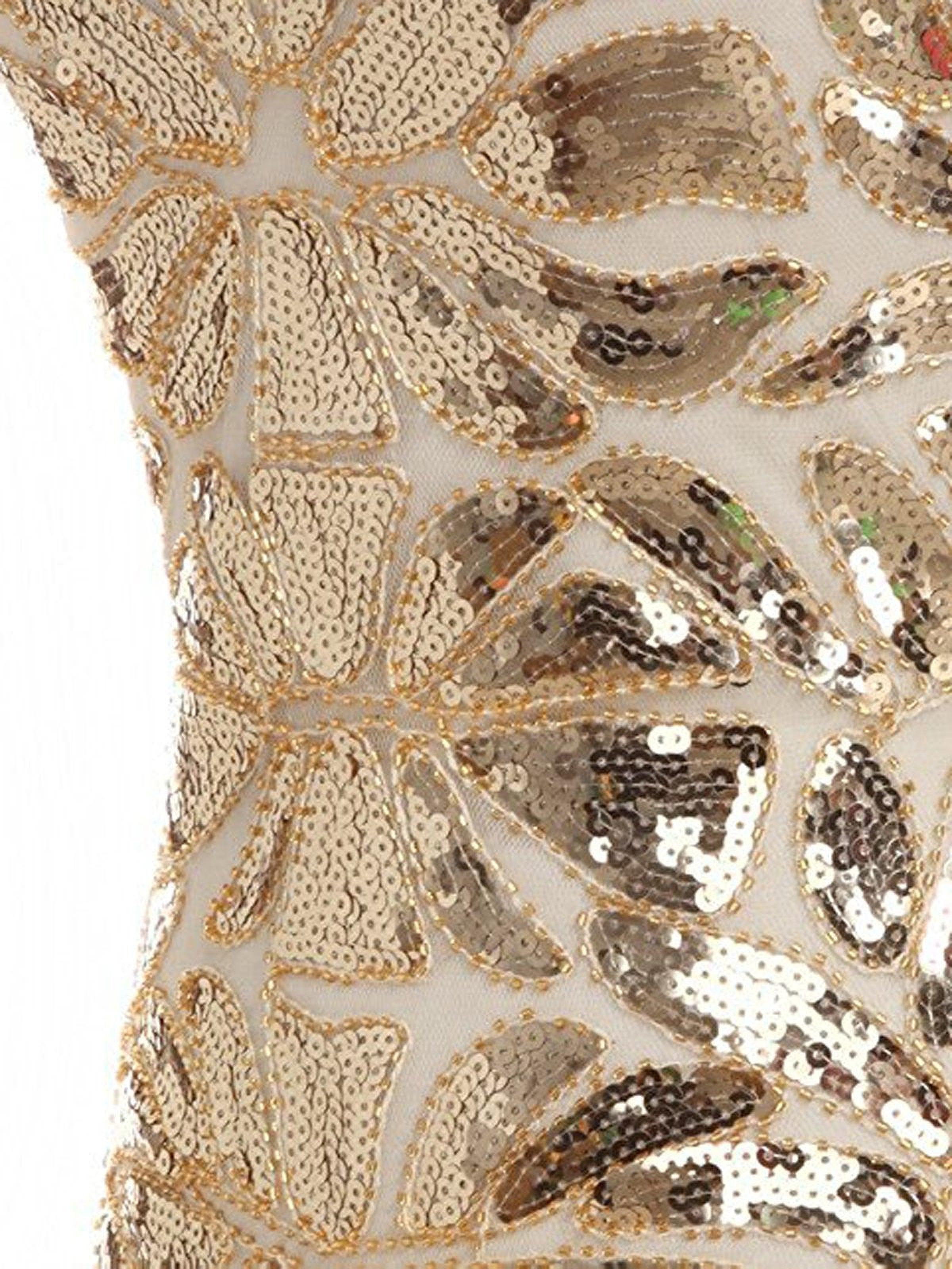 US Warehouse 1920s Sequin Gatsby Maxi Dresses