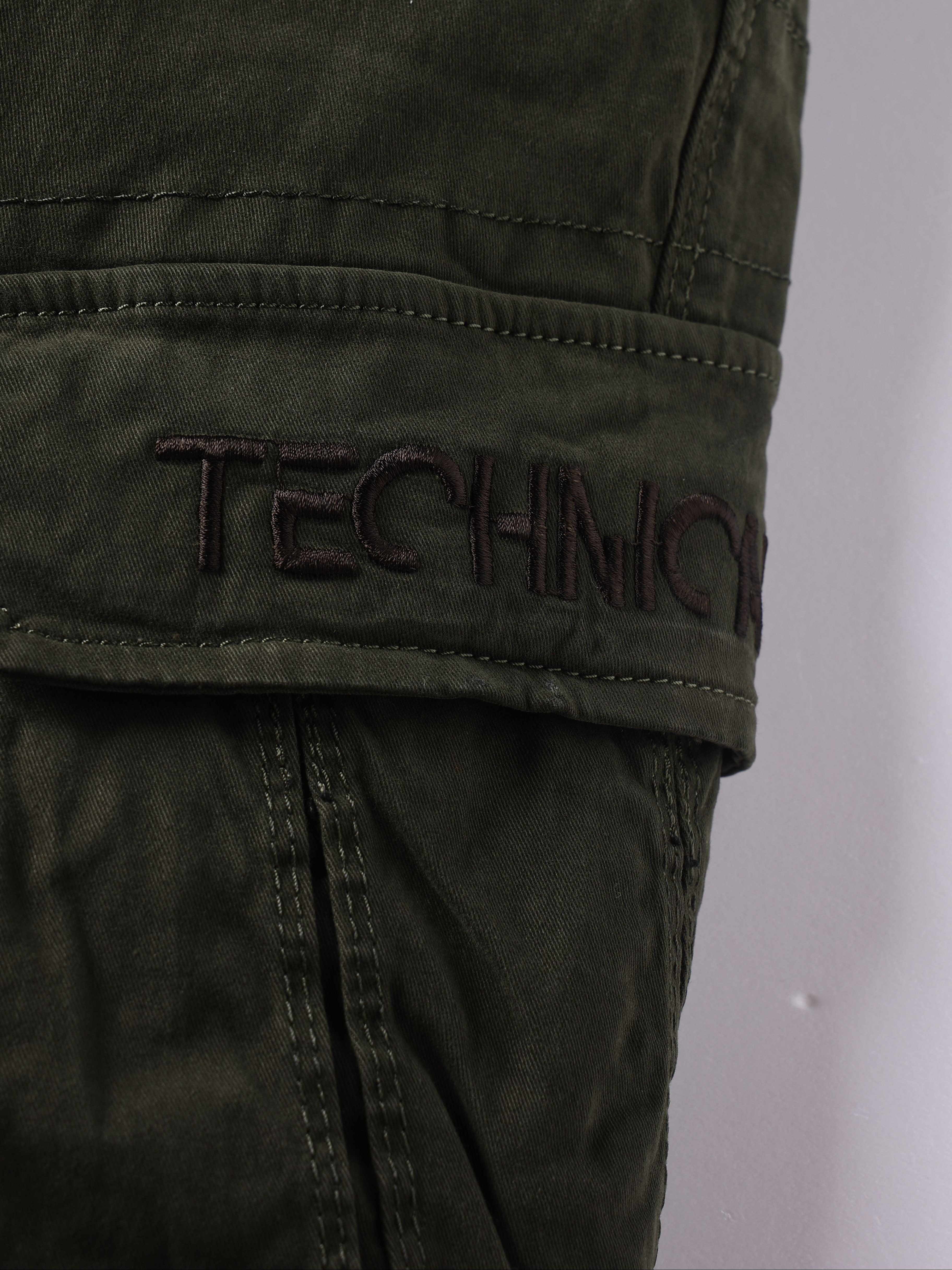 Men's Solid Cargo Pants With Multi Pockets, Causal Cotton Trousers For Outdoor Activities