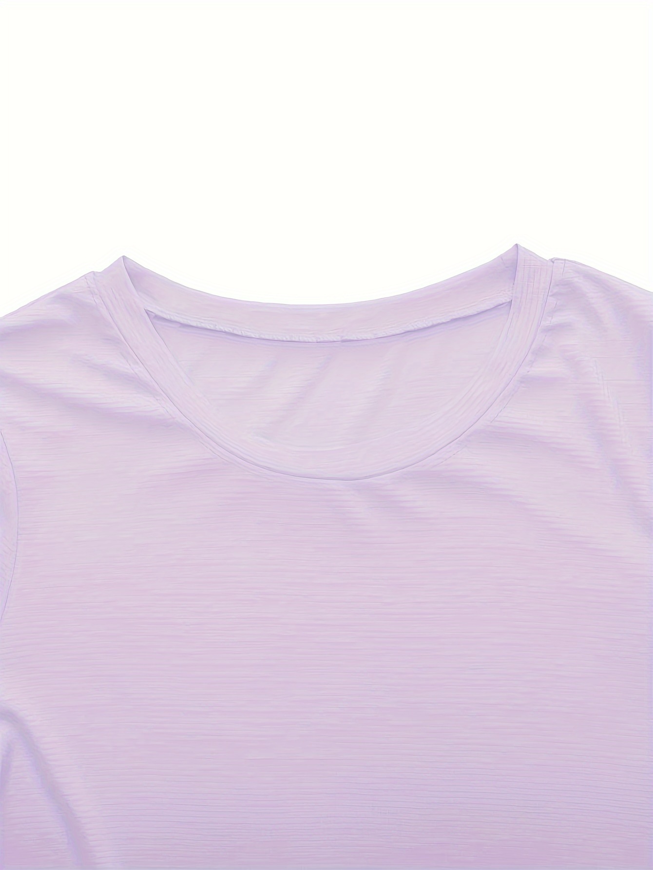 7 Pack Letter Print Crew Neck T-Shirt, Casual Short Sleeve T-Shirt For Spring & Summer, Women's Clothing