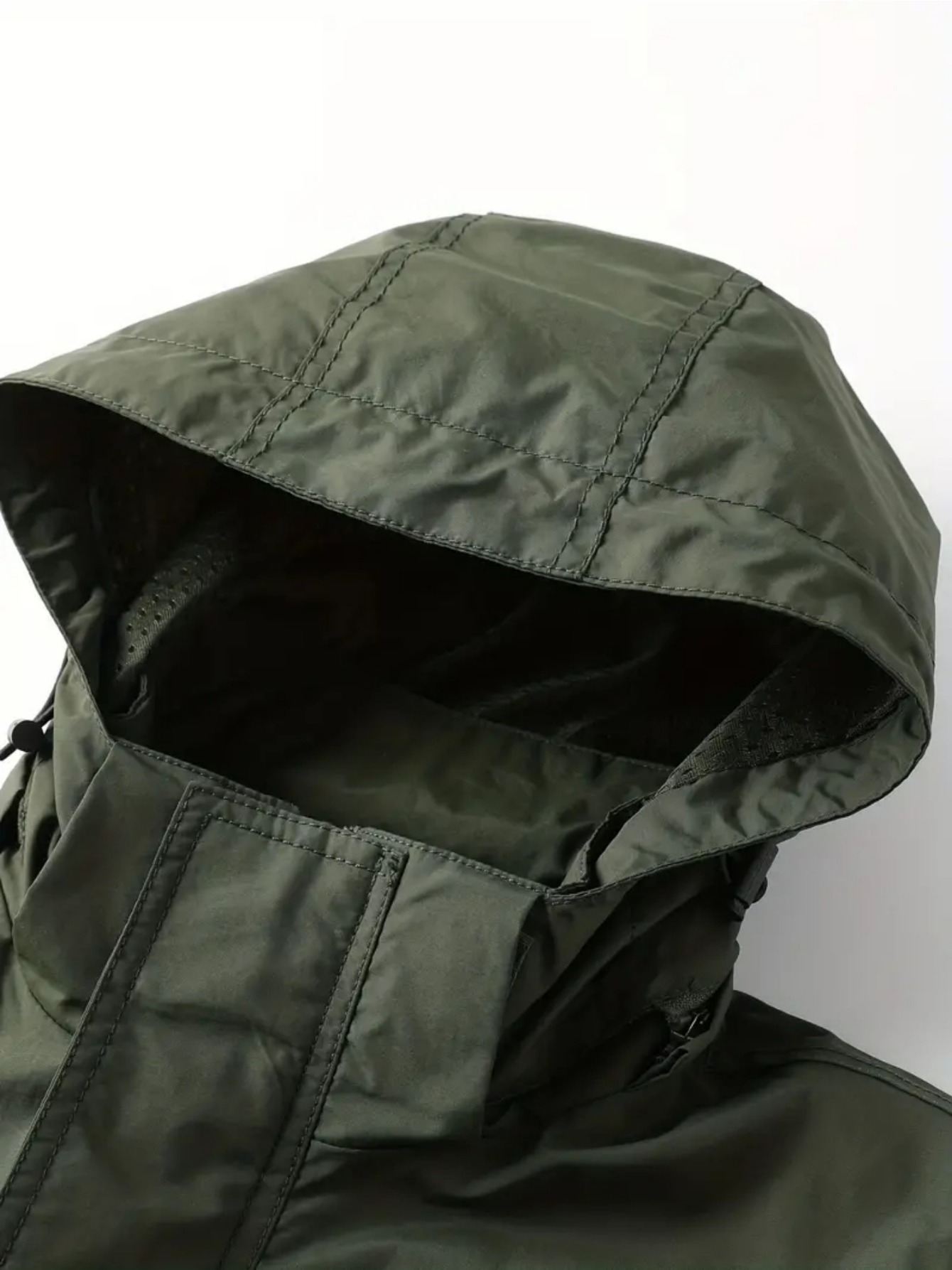 Detachable Windbreaker Hooded Jacket, Men's Casual Waterproof Multi Pocket Cargo Jacket Vest For Outdoor Activities